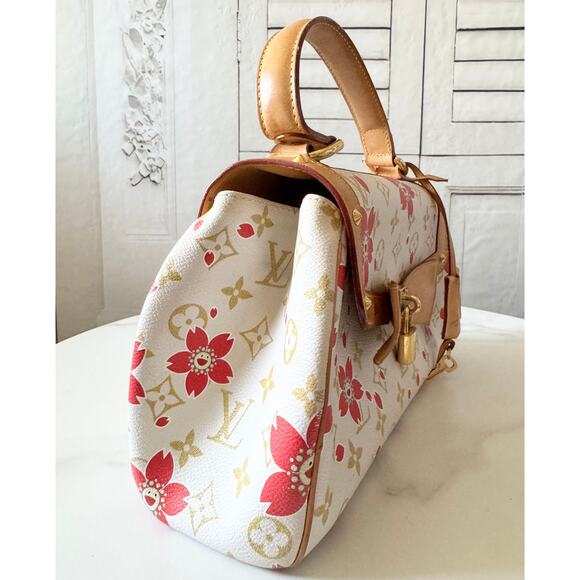 Louis Vuitton X Takashi Murakami Monogram Cherry Blossom Sac Retro Red - Picture 4 of 13